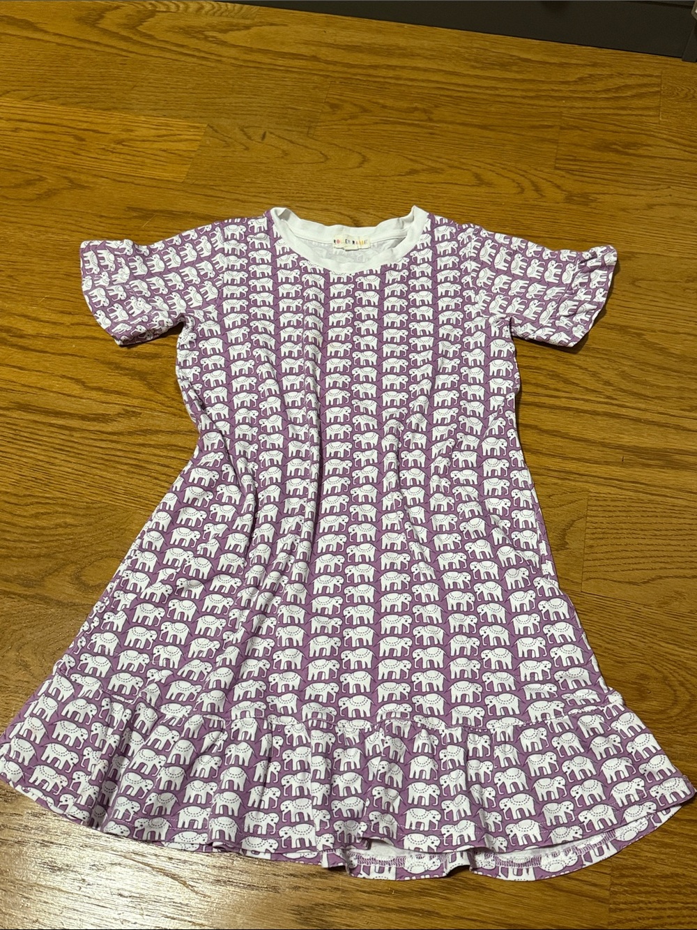 Roller Rabbit Girls' Hathi Purple Elephant Swing Night Gown